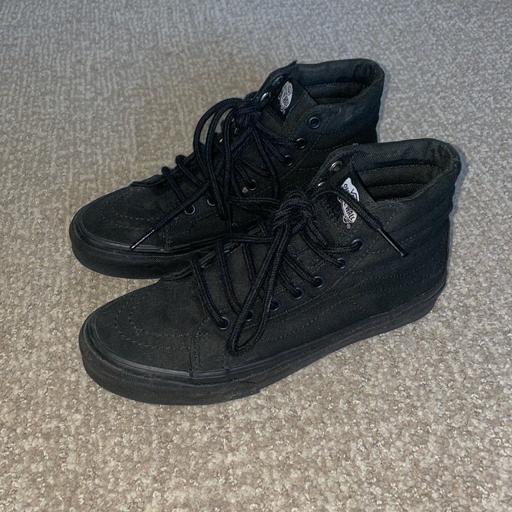 Black High Top Vans Sneakers